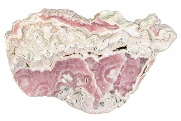 Polished Banded Rhodochrosite Slab - Argentina #264711